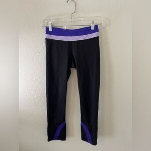 Lululemon Athletica Black and purple Leggings